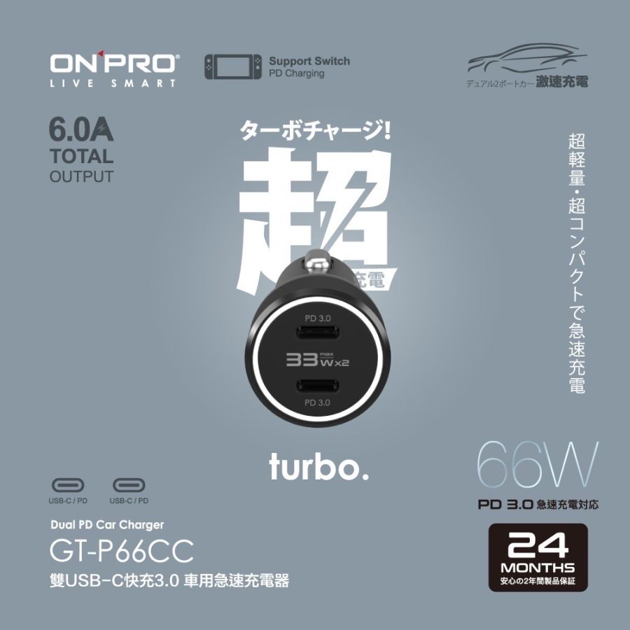 GT-P66CC_BK ONPRO 66W6A雙PD3.0急速車充-黑 (6)