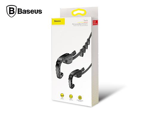 【Baseus】倍思車用彈力晾衣繩1.5M-黑